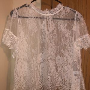 White lace top